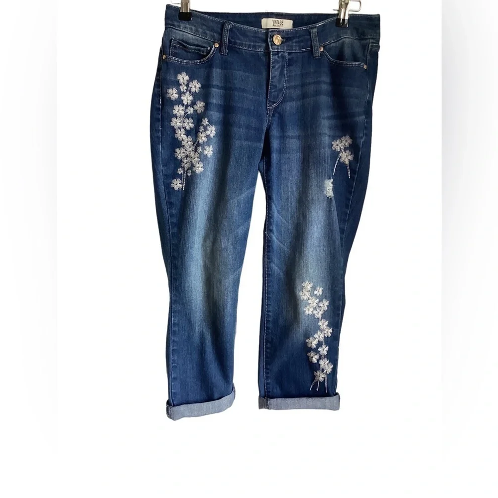 Vintage America Blues Women’s Denim Boho Crop. Size 2 - Picture 1 of 6